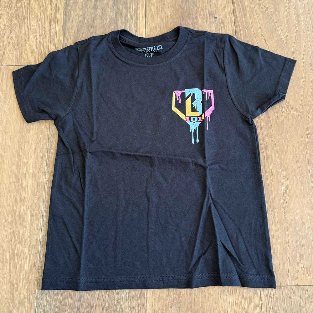 Baseball Lifestyle 101 - Ice Cream Tee - Cotton Candy- Youth- NEW WITH TAGS